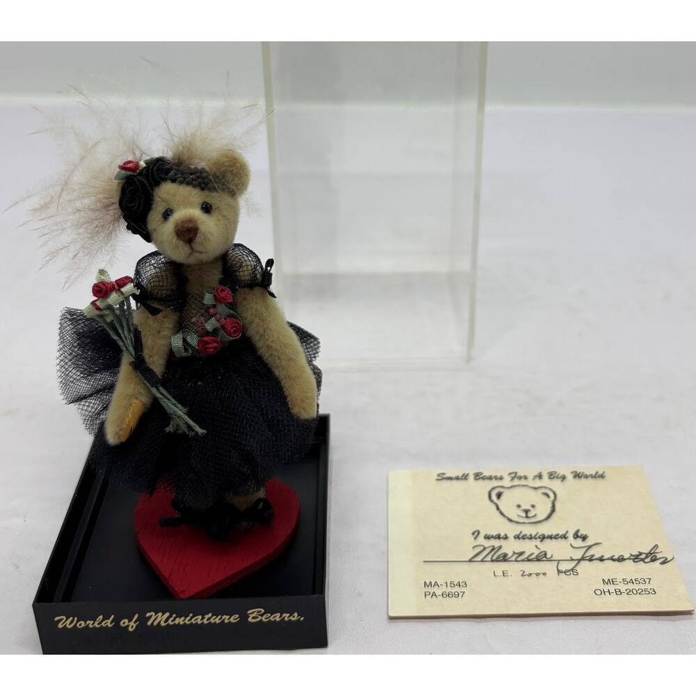 World of Miniature Bears Ashley #798 by Maria Fuertes Cashmere 1999 COA LE New